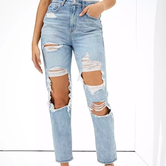 American Eagle Outfitters Denim - American Eagle Ripped Highest Waist Mom Jean